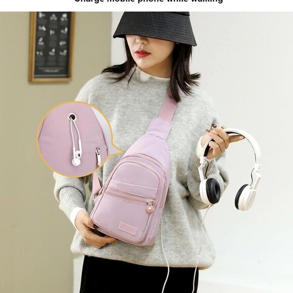 Lightweight Water-Resistant Crossbody Bag for Women - Perfect for Travel - Picture 3 of 7